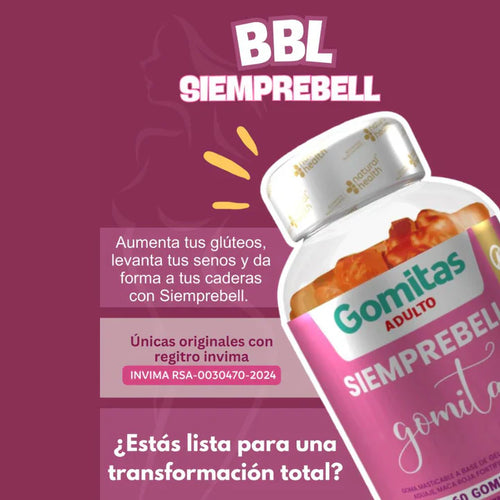 BBL Gummies – Suplemento Natural con Aguaje, Fenogreco y Maca Roja 🍇🌿