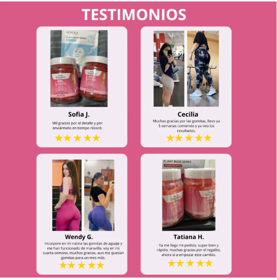 BBL Gummies – Suplemento Natural con Aguaje, Fenogreco y Maca Roja 🍇🌿